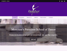 Tablet Screenshot of danceast.ca